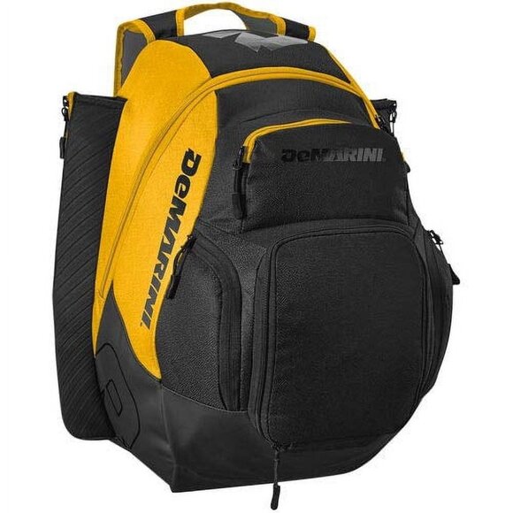 DeMarini Voodoo OG Baseball Backpack, Charcoal, Bat Sleeves  DeMarini Voodoo Two Go-To Bats Sleeves Backpack Shoe Compartment Fence Hook